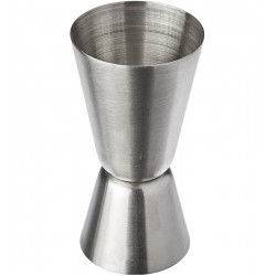 Dosador Para Bebidas Duplo 50 E 25 Ml Em Aço Inox